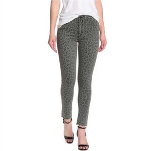 Joe's Jeans Grey Cheetah Print Jeggings Jeans Ankle Skinny Pants S Inseam 29.5